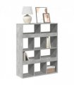 vidaXL Bookcase Concrete Grey 100x33x125.5 cm Engineered Wood — V0671990083