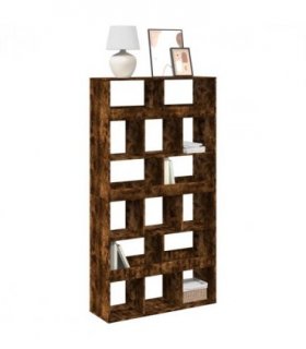 vidaXL Bookcase Smoked Oak 100x33x187.5 cm Engineered Wood