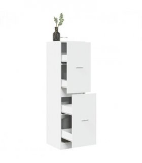 vidaXL Apothecary Cabinet White 40x41x144.5 cm Engineered Wood — Size: 40 x 41 x 144.5 cm