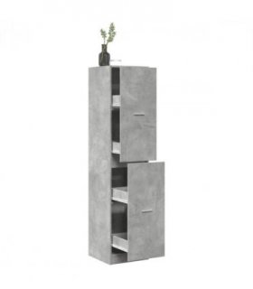 vidaXL Apothecary Cabinet Concrete Grey 40x41x174.5 cm Engineered Wood — Size: 40 x 41 x 174.5 cm
