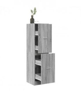 vidaXL Apothecary Cabinet Grey Sonoma 40x41x144.5 cm Engineered Wood — Size: 40 x 41 x 144.5 cm