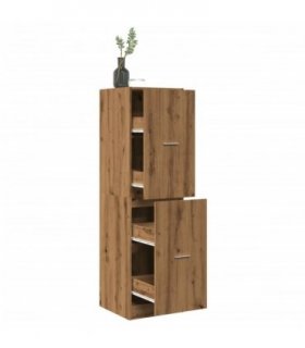 vidaXL Apothecary Cabinet Artisian Oak 40x41x144.5 cm Engineered Wood — Size: 40 x 41 x 144.5 cm