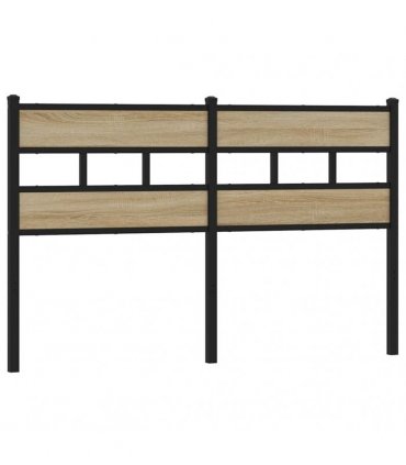 vidaXL Replace Headboard Sonoma Oak 135 cm Iron and Engineered Wood