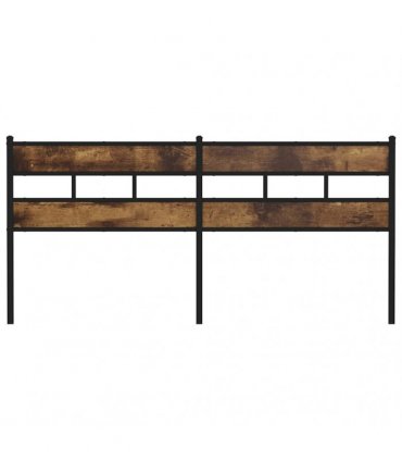 vidaXL Replace Headboard Smoked Oak 193 cm Iron and Engineered Wood