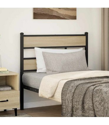vidaXL Replace Headboard Sonoma Oak 80 cm Iron and Engineered Wood
