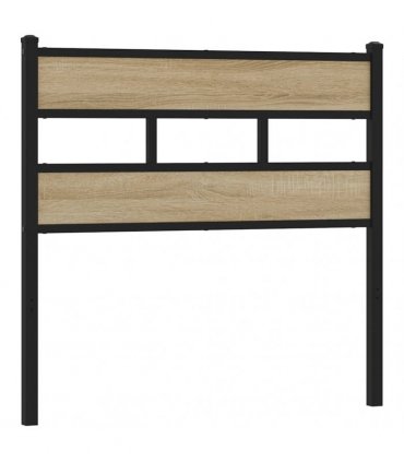 vidaXL Replace Headboard Sonoma Oak 80 cm Iron and Engineered Wood
