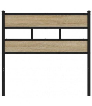 vidaXL Replace Headboard Sonoma Oak 80 cm Iron and Engineered Wood