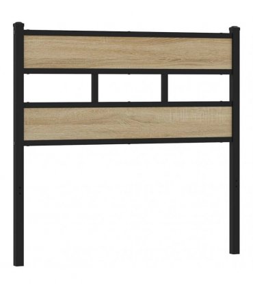 vidaXL Replace Headboard Sonoma Oak 107 cm Iron and Engineered Wood