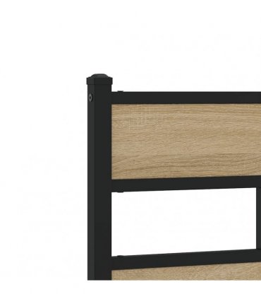 vidaXL Replace Headboard Sonoma Oak 107 cm Iron and Engineered Wood