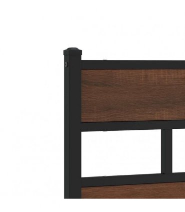 vidaXL Replace Headboard Brown Oak 160 cm Steel and Engineered Wood