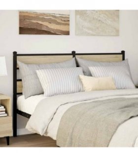 vidaXL Replace Headboard Sonoma Oak 150 cm Iron and Engineered Wood
