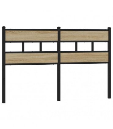vidaXL Replace Headboard Sonoma Oak 150 cm Iron and Engineered Wood