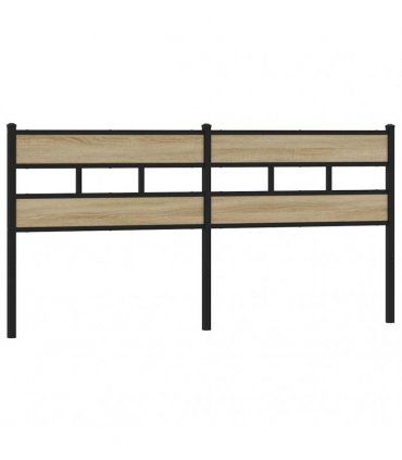 vidaXL Replace Headboard Sonoma Oak 180 cm Iron and Engineered Wood