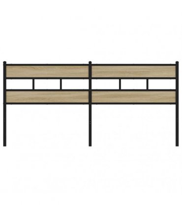 vidaXL Replace Headboard Sonoma Oak 180 cm Iron and Engineered Wood