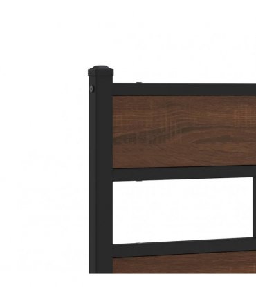 vidaXL Replace Headboard Brown Oak 180 cm Steel and Engineered Wood