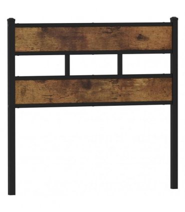 vidaXL Replace Headboard Smoked Oak 80 cm Iron and Engineered Wood