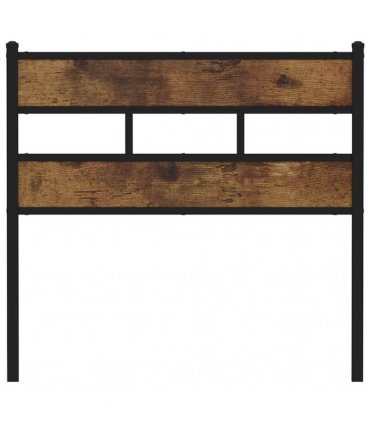 vidaXL Replace Headboard Smoked Oak 80 cm Iron and Engineered Wood