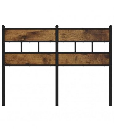 vidaXL Replace Headboard Smoked Oak 120 cm Iron and Engineered Wood