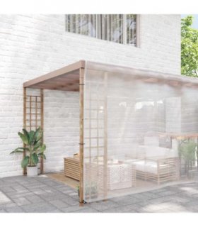 vidaXL Plant Cover Transparent 12 x 12 m PE