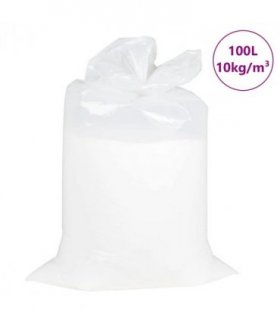 vidaXL EPS Beads White 100 L — Size: 100l (10 kg/m³)