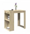 vidaXL Bar Table Sonoma Oak 102x70x103.5 cm Engineered Wood