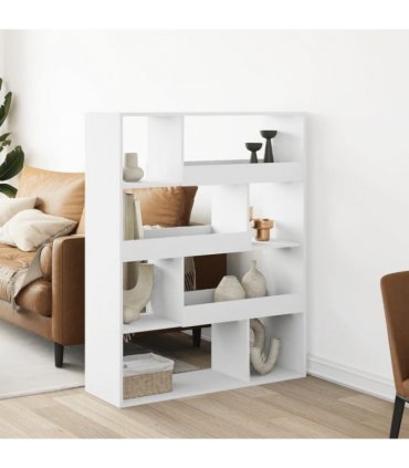 vidaXL Room Divider White 100x33x125.5 cm Engineered Wood