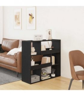 vidaXL Book Shelf Black Oak 100 x 33 x 94.5 cm Engineered Wood