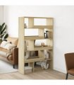 vidaXL Room Divider Sonoma Oak 100x33x156.5 cm Engineered Wood