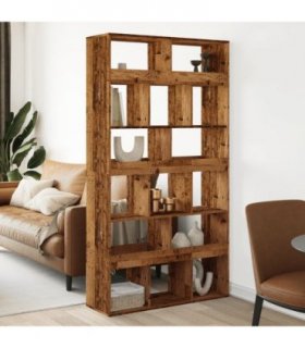 vidaXL Room Divider Old Wood 100x33x187.5 cm Engineered Wood