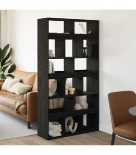 vidaXL Book Cabinet 2 pcs Black Oak 100 x 33 x 93.75 cm
