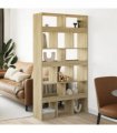 vidaXL Room Divider Sonoma Oak 100x33x187.5 cm Engineered Wood