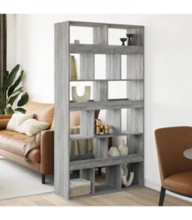 vidaXL Room Divider Grey Sonoma 100x33x187.5 cm Engineered Wood