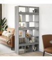 vidaXL Room Divider Grey Sonoma 100x33x187.5 cm Engineered Wood