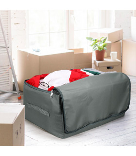 1pk Storage Bags Organiser 105L Capacity Underbed Moving Bag - Dark Grey