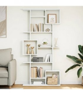 vidaXL Book Cabinet White 92x29x188 cm Engineered Wood