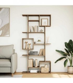 vidaXL Book Cabinet Artisian Oak 92x29x188 cm Engineered Wood