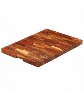 vidaXL Chopping Board 60x42x4 cm Solid Wood Acacia — Size: 60 x 42 x 4 cm