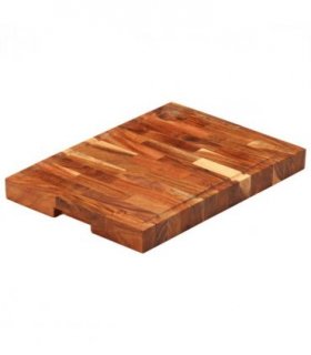 vidaXL Chopping Board 42x30x4 cm Solid Wood Acacia — Size: 42 x 30 x 4 cm