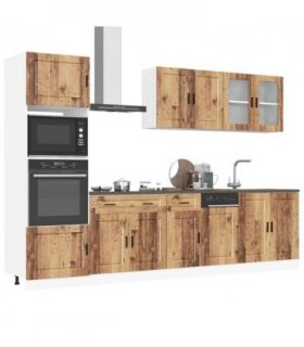 vidaXL 7 Piece Kitchen Cabinet Set Porto Old Wood Engineered Wood