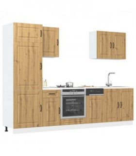 vidaXL 7 Piece Kitchen Cabinet Set Kalmar Artisan Oak Engineered Wood — V0671991503