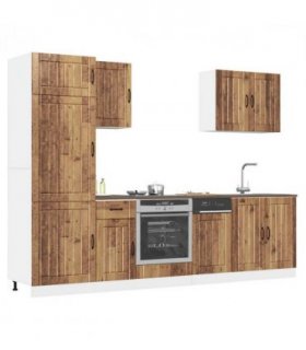 vidaXL 7 Piece Kitchen Cabinet Set Lucca Old Wood Engineered Wood
