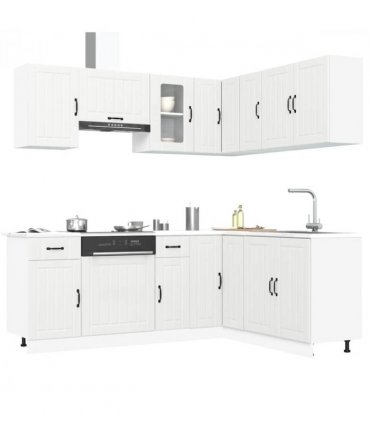 vidaXL 11 Piece Kitchen Cabinet Set Kalmar White Engineered Wood — V0671991686