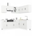vidaXL 11 Piece Kitchen Cabinet Set Kalmar White Engineered Wood — V0671991686