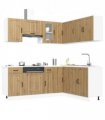 vidaXL 11 Piece Kitchen Cabinet Set Kalmar Artisan Oak Engineered Wood — V0671991687