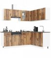 vidaXL 11 Piece Kitchen Cabinet Set Kalmar Old Wood Engineered Wood — V0671991689