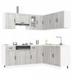 vidaXL 11 Piece Kitchen Cabinet Set Kalmar Grey Sonoma Engineered Wood — V0671991691