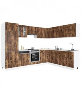 vidaXL 14 Piece Kitchen Cabinet Set Kalmar Smoked Oak Engineered Wood