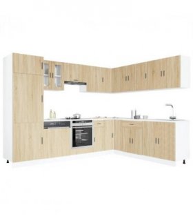vidaXL 14 Piece Kitchen Cabinet Set Porto Sonoma Oak Engineered Wood