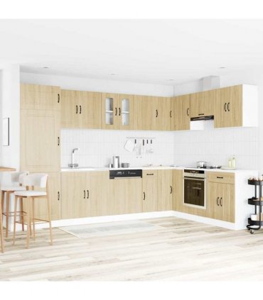 vidaXL Kitchen Cabinet with Door Kalmar Sonoma Oak 80 x 46 x 81.5 cm