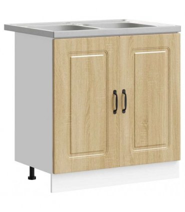 vidaXL Kitchen Cabinet with Door Kalmar Sonoma Oak 80 x 46 x 81.5 cm